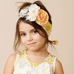 Mustard Pie  Headband Alice Wrap Pink Lemonade NWT